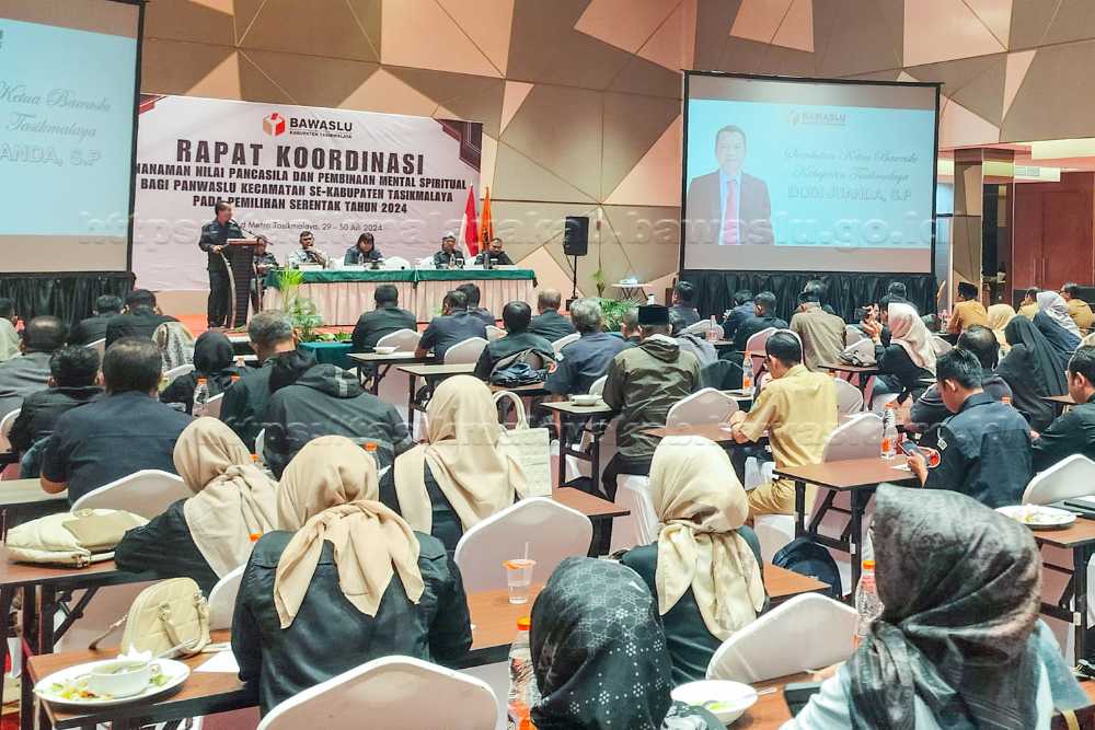 Dokumentasi Rapat Koordinasi Penanaman Nilai Pancasila dan Pembinaan Mental Spiritual Senin (29/7/2024).
