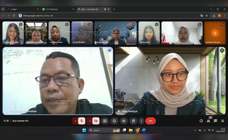 zoom meeting bersama mahasiswa UNDIP