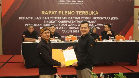 Bawaslu Kabupaten Tasikmalaya memberikan saran perbaikan kepada KPU Kabupaten Tasikmalaya