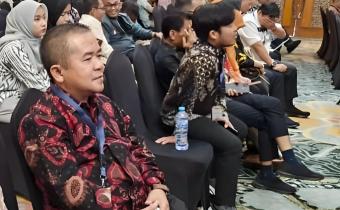 Dokumentasi Ahmad Aziz Firdaus saat Rapat Koordinasi Sosialisasi Petunjuk Teknis Evaluasi/Pembentukan Pengawas Ad Hoc pada Pemilihan Tahun 2024.