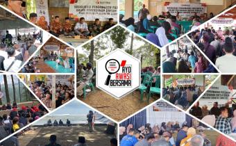 kolase dokumentasi forum warga